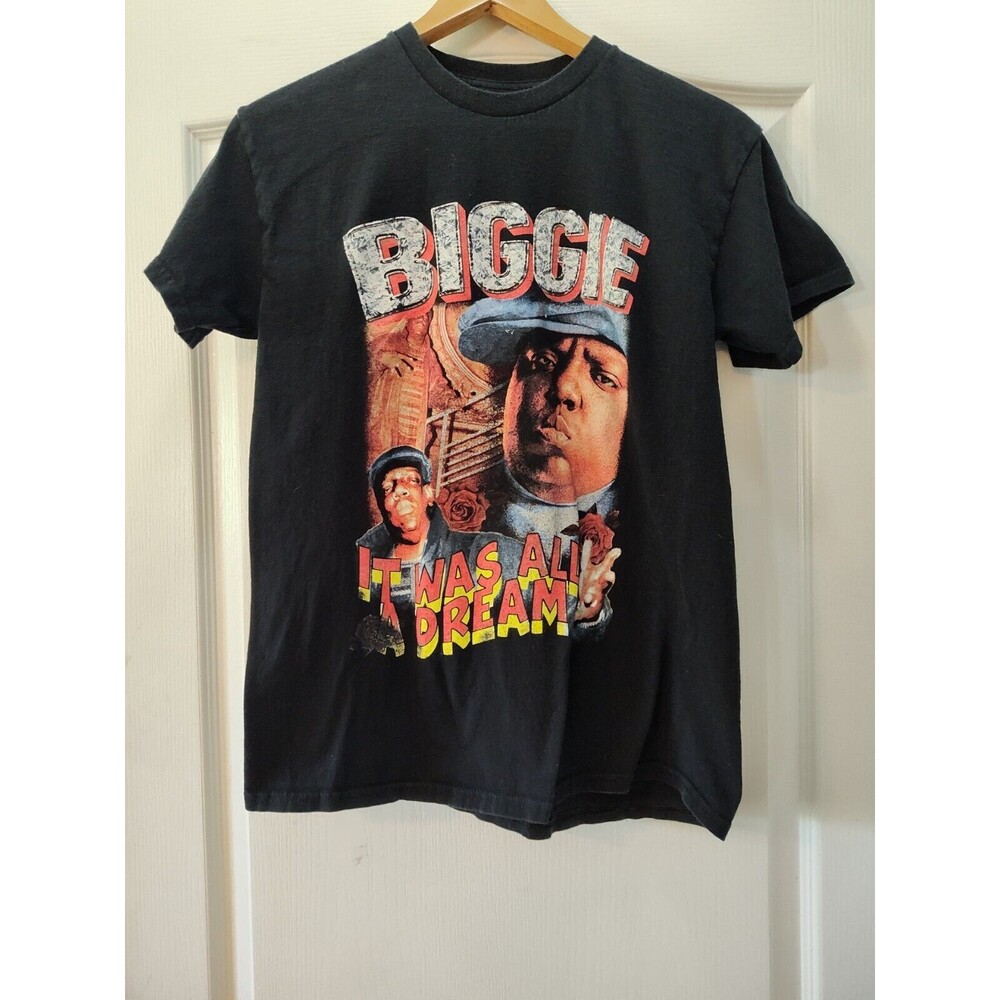 Biggie Smalls It Was All A Dream Black Short Sleeve T Shirt Size Medium